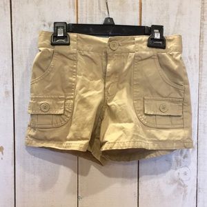 girls khaki shorts